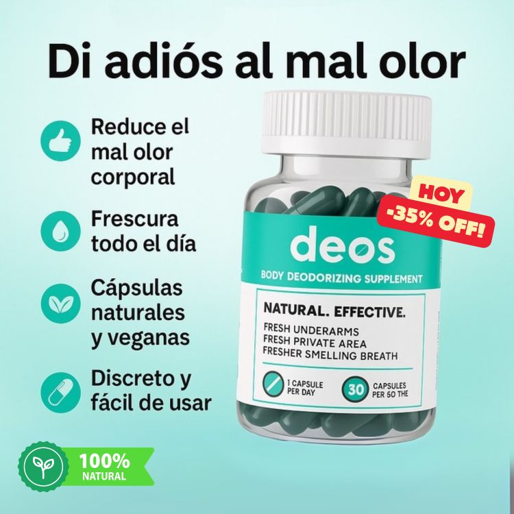 Desodorante corporal en cápsula 100% Natural