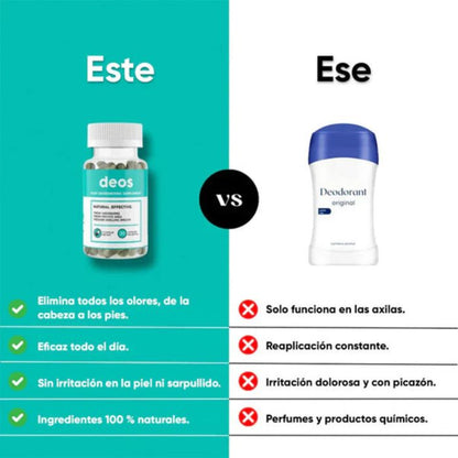 Desodorante corporal en cápsula 100% Natural