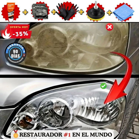 HeadLight®-KIT Restaurador de Faros en 5 MINUTOS🕒