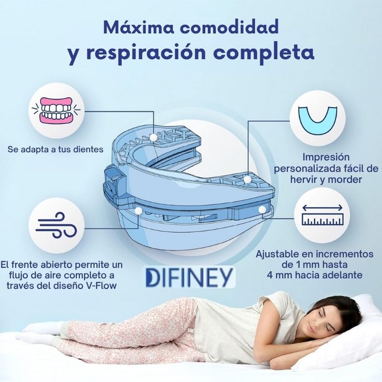 DIFINEY® Antirronquidos Alineador Mandibular
