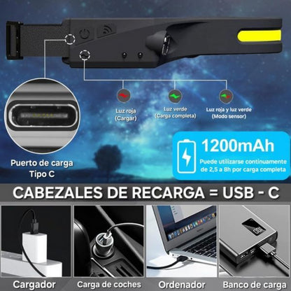 Luz-Xtreme® Linterna frontal de sensor