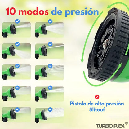 TurboFlex® – Se expande, limpia y ahorra agua