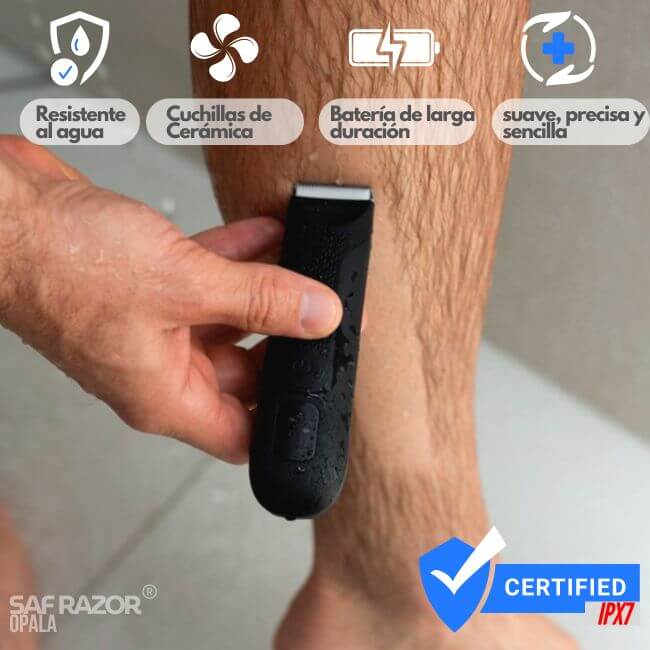 Descubre Saf Razor®: La afeitadora resistente al agua con tecnología SkinSecure