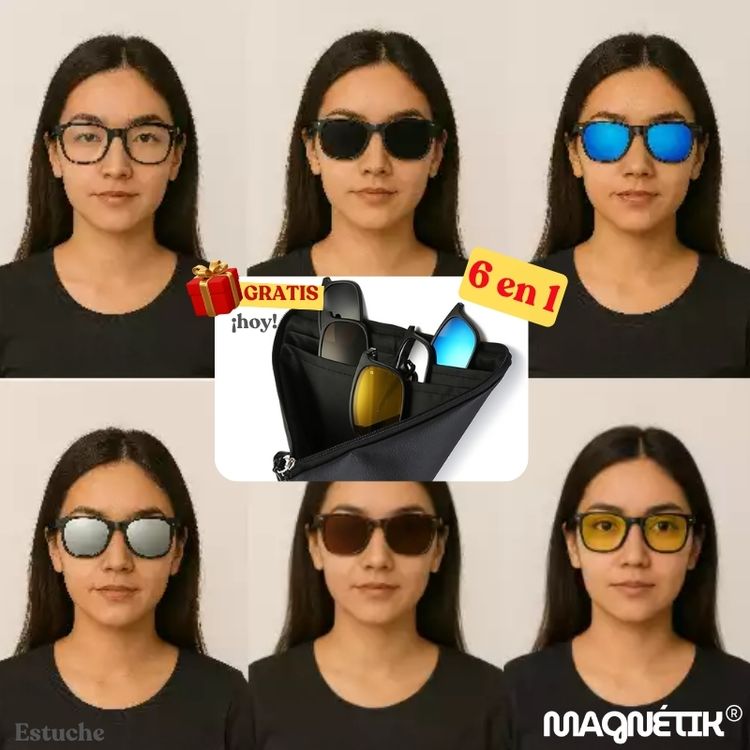 MAGNÉTIK - Lentes 6 en 1 + Mochila (Obsequio Hoy)